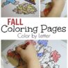 free fall color by letter coloring pages 25 pages This Reading Mama