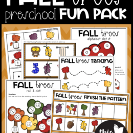 free fall preschool pack 61 pages This Reading Mama trees and leaves
