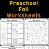 free preschool fall worksheets 20 + 20 pages Preschool Play and Learn