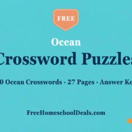 Free ocean crossword puzzles for kids with answer key