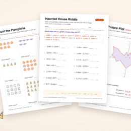 free halloween math worksheets with answer keys Gaurav Tiwari printable PDF
