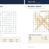 Preview of a 12x12 medium word search page and answer key from the free Riddle Lamp pack